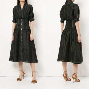 Aje Isotoma Flared Corset Dress Small